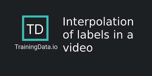 Productivity #15: Interpolation of labels in a video